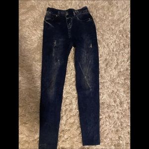 blue leggings jeans type